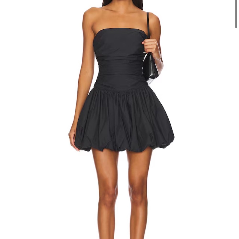 NEW Amanda Uprichard Abigail Mini Dress in Black